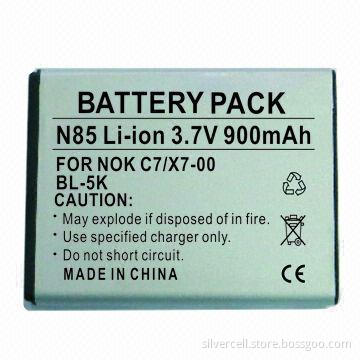 Li-ion Battery for Nokia BL-5K, with 900mAh Capacity